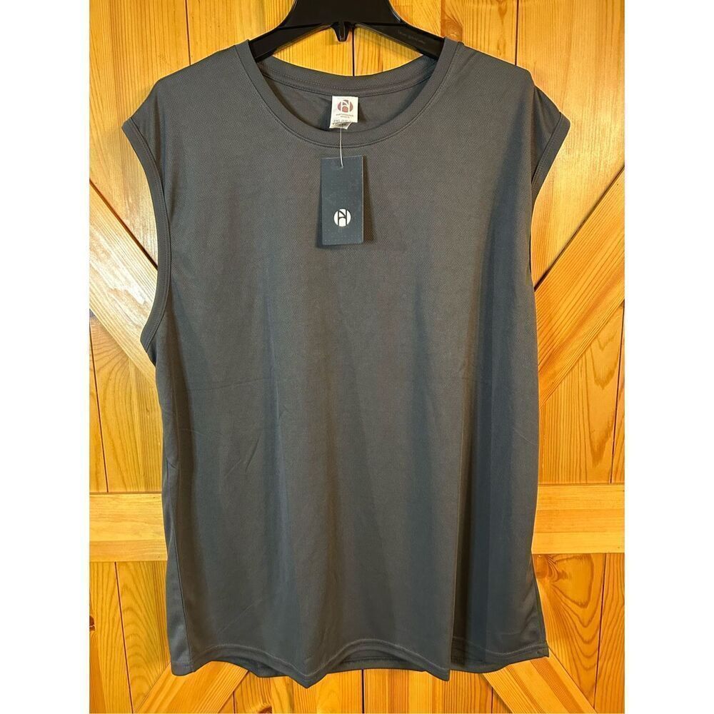 Performance Sports Gray Mesh Breathable Athletic Tank Mens Size 2XL nwt (0326)